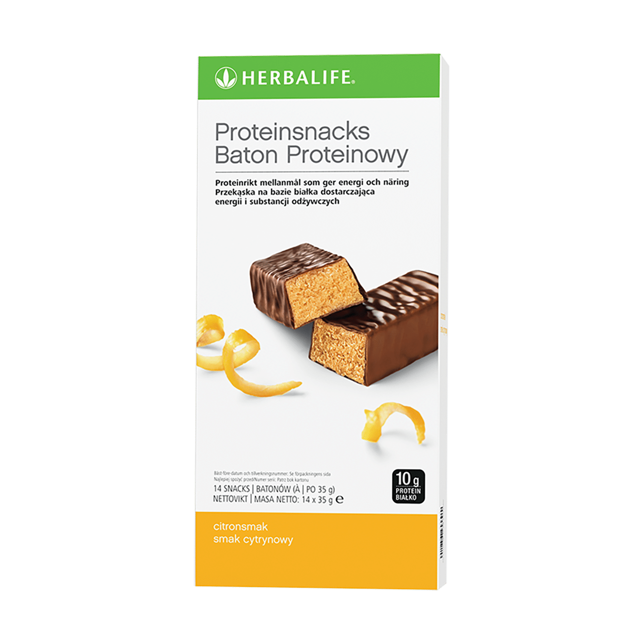 Baton proteinowy, smak cytrynowy, 14 szt.